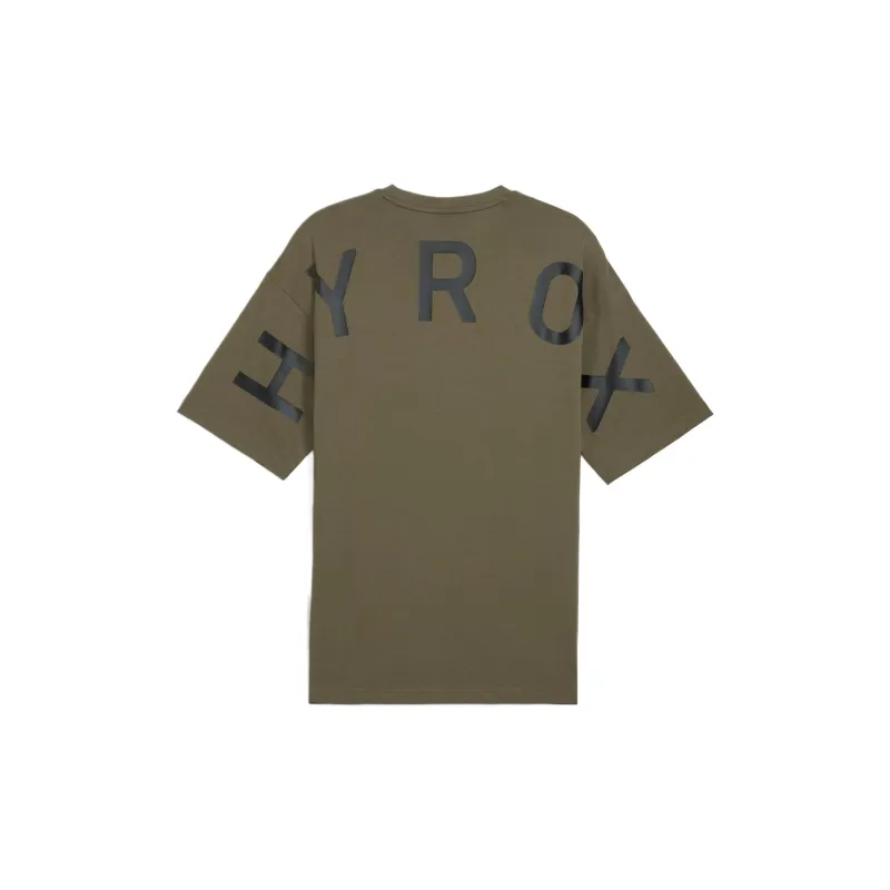 PUMA x HYROX Oversized Tee T Shirt Men's Green-1