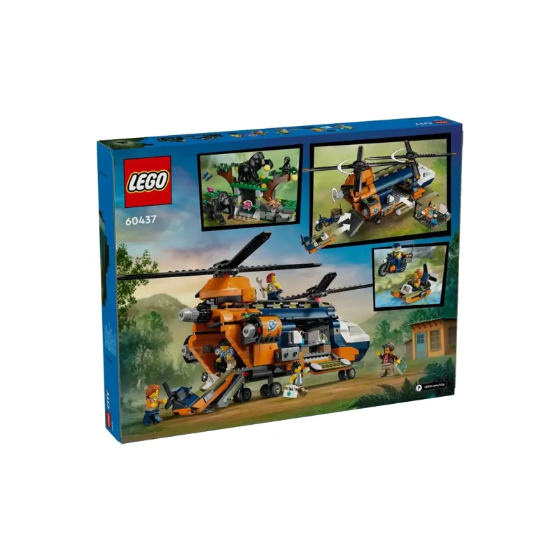 LEGO Jungle Explorer Base Helicopter Building Blocks 881pcs 60437-1