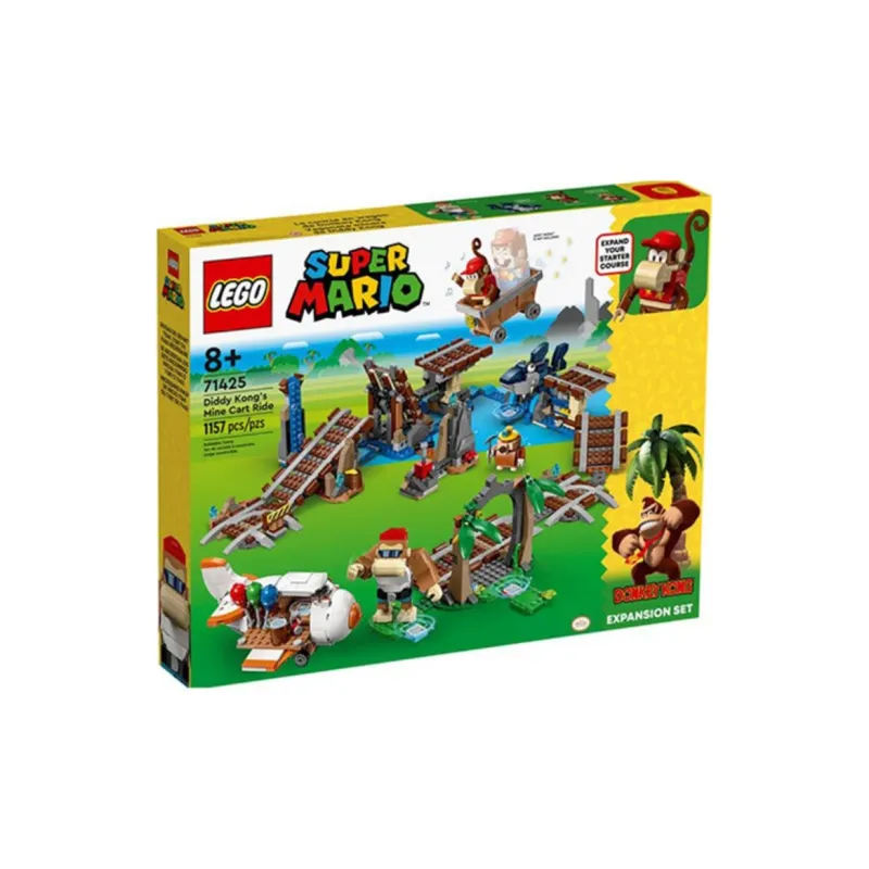 LEGO Super Mario Didi King Kong's Mining Cart Cycling Expansion Set Building Blocks 1157pcs 71425-2