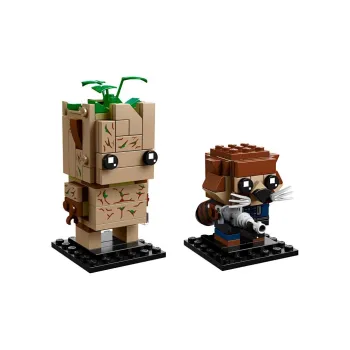 LEGO Brickheadz Groot Rocket Raccoon Guardians Of The Galaxy Building Blocks 189 41626