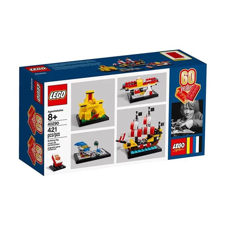 LEGO City Collection 60th Anniversary Commemoration Set, Space City Pirate Castle Building Blocks 421pcs 40290-2