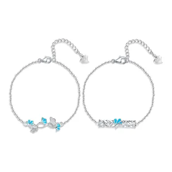 CHIEMOT S925 Silver Bracelets Unisex