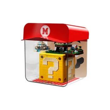 LEGO Super Mario 64 Question Mark Bricks & Unibody Display Case Uncle M Version A Building Blocks 71395- Display Case 1