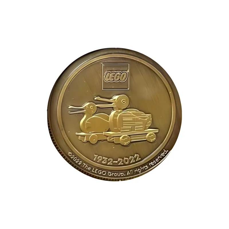 LEGO 90th Anniversary Souvenir Coin Building Blocks LEGO 2403 0001-2