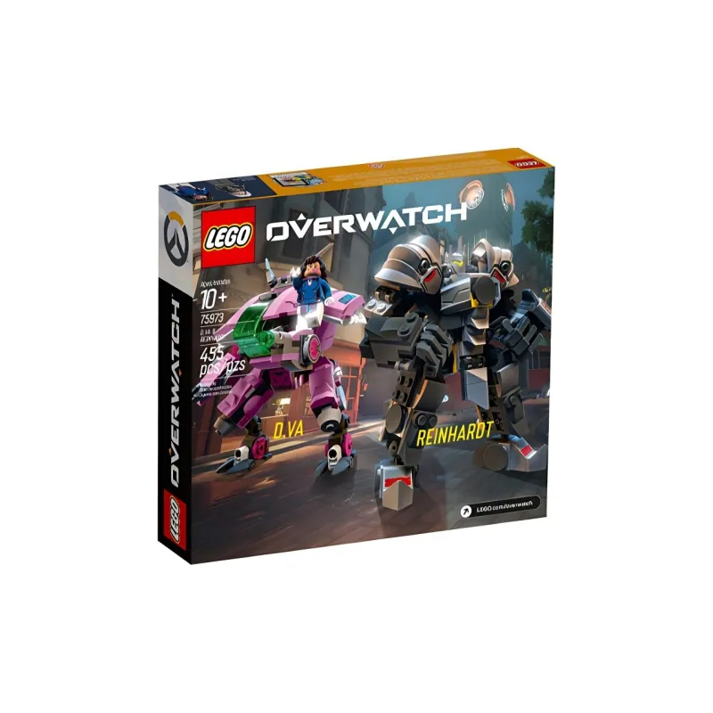 LEGO Overwatch Collection D.VA Vs. Reinhardt Overwatch Main Characters Building Blocks 455pcs 75973-3