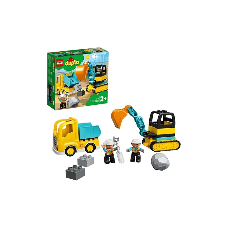 LEGO Truck & Tracked Excavator Building Blocks 10931-1