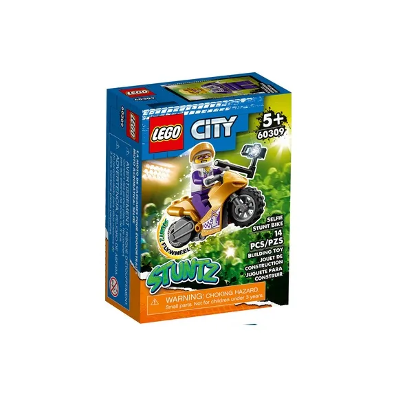 LEGO City Collection Stunt Motorcycle Selfie Building Blocks 60309-2