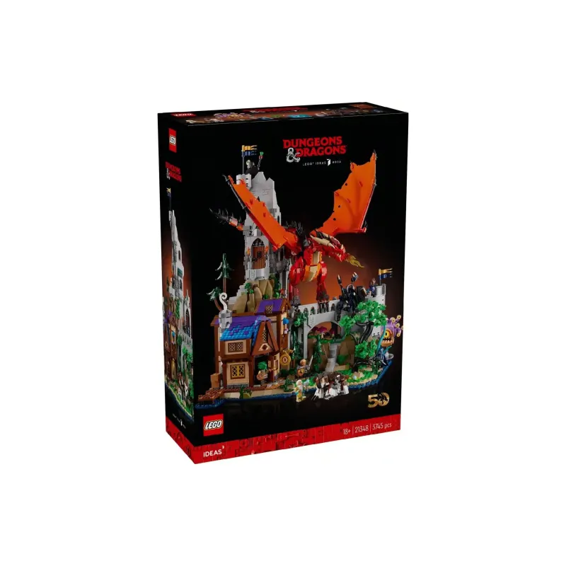 LEGO Dungeons & Dragons  Red Dragon Legend Building Blocks 3745pcs 6 Pcs Figures 21348-1
