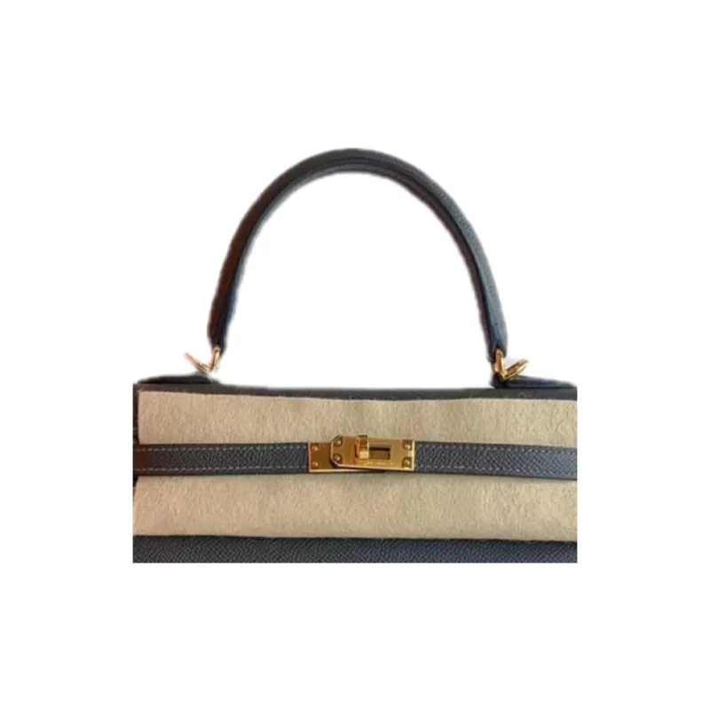 HERMES Kelly Epsom Leather Kelly Bag Handbags Women's 88 88Graphite Graphite Gray-2