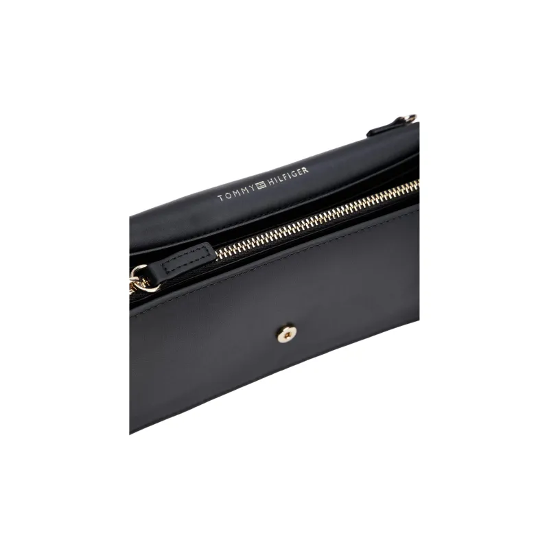 Tommy Hilfiger Heritage Polyurethane Clutch Women's Black-2