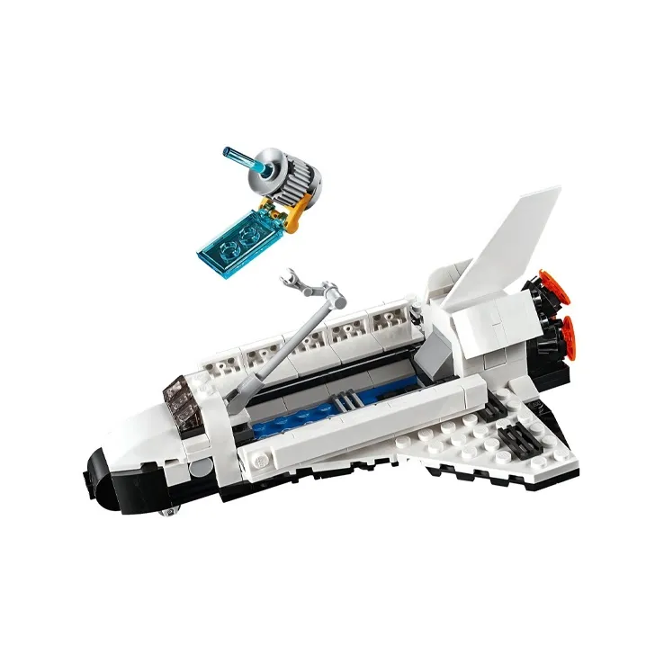 LEGO LOGO Creator 3 in 1 Space Shuttle Transporter Versatile Creative Collection Building Blocks 341 31091-1