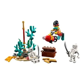 LEGO Little Monkey King Collection Monkie Kid Underwater Adventure Puzzle Bag Building Blocks 57pcs LEGO 30562