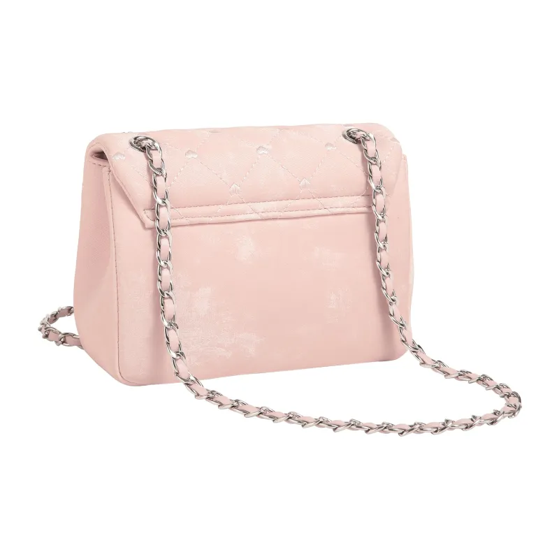 AILUXI Synthetic Leather Shoulder Bag Women's Cherry Blossom Pink-2