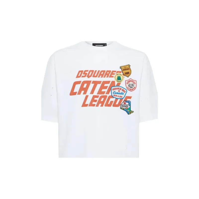 DSQUARED2 Patch detail T shirt-4