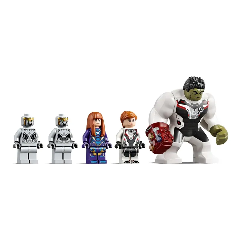 LEGO Super Hero Collection Marvel Character Avengers Helicopter Aerial Hulk Building Blocks 482pcs 5 Pcs Figures 76144-3
