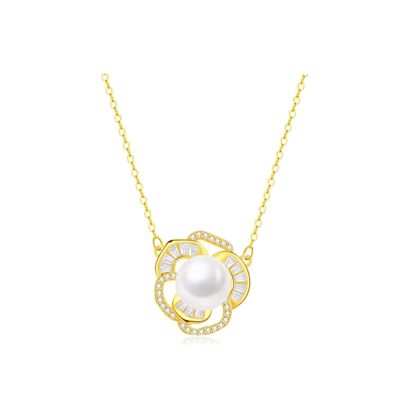 Lao Feng Xiang S925 Silver Necklaces Women's-0