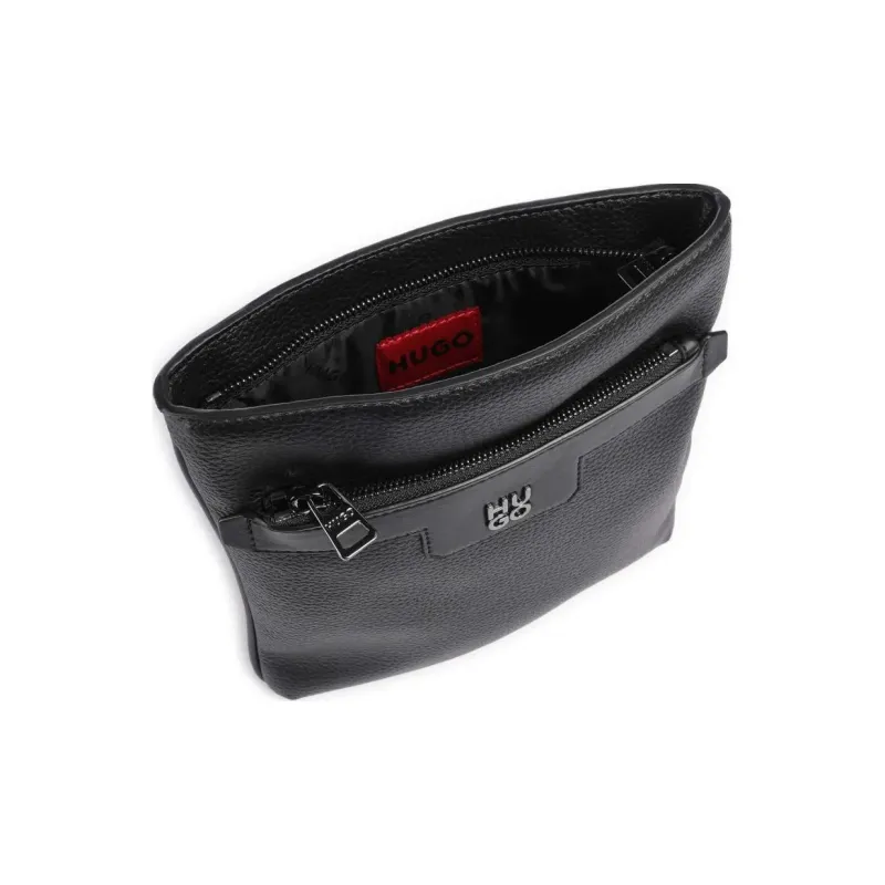 HUGO BOSS Synthetic Leather Crossbody Bag Men's Black-3