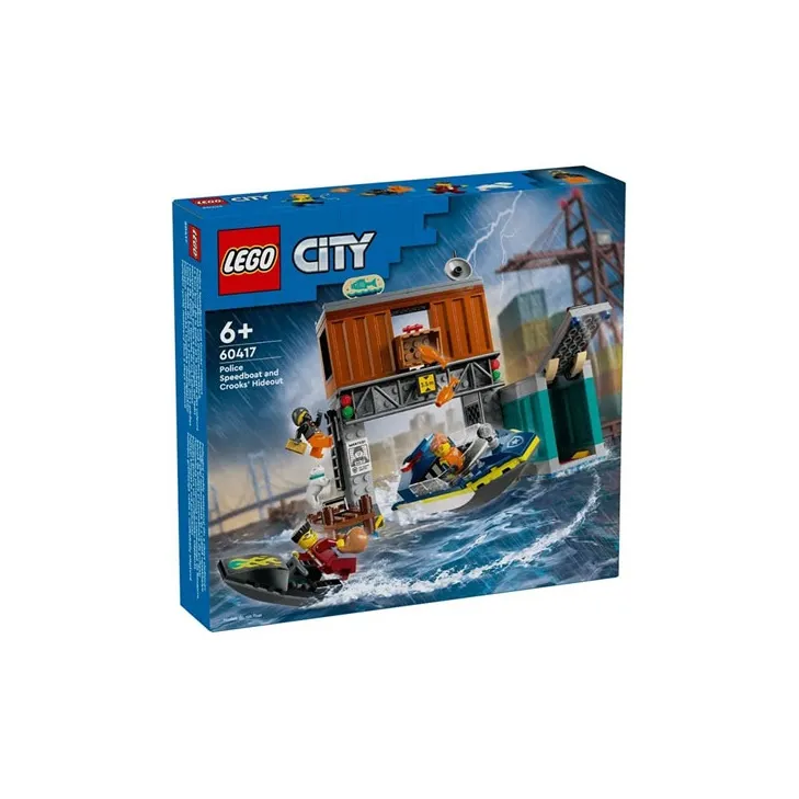 LEGO City Collection Police Patrol Boat Large Pursuit Building Blocks 311pcs 60417-2