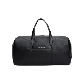 Tommy Hilfiger Pebble Grain Travel Bag Men's Black
