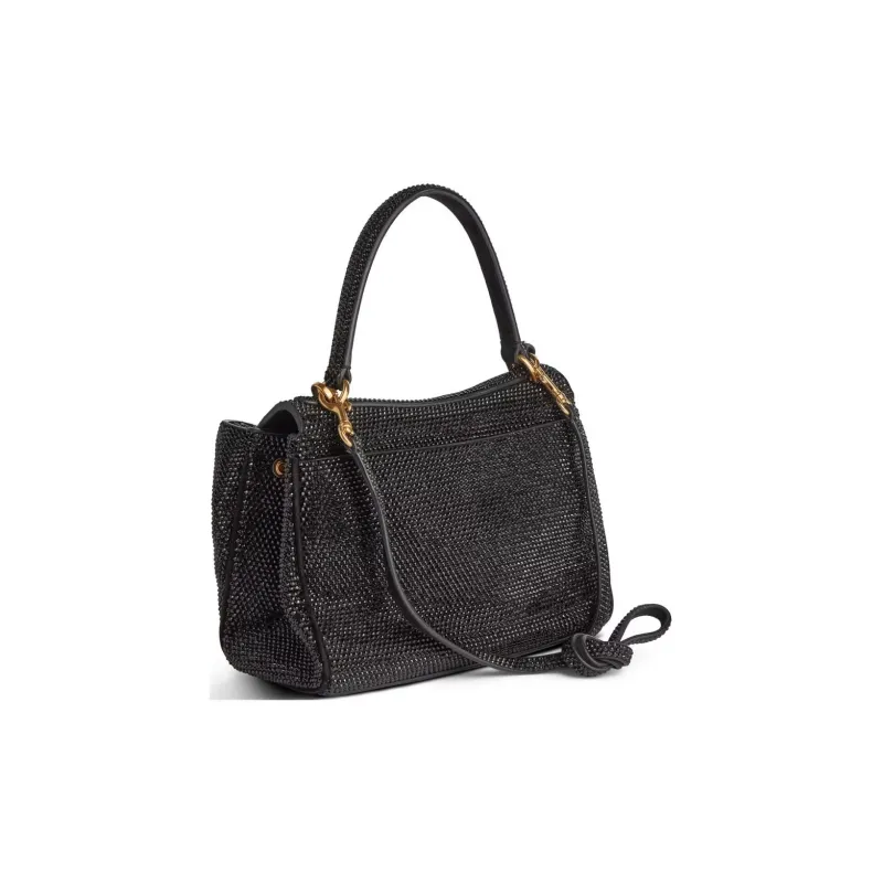 Balenciaga Rodeo Rhinestone Shoulder Bag Crossbody Bag Handbag Mini Women's Black-3