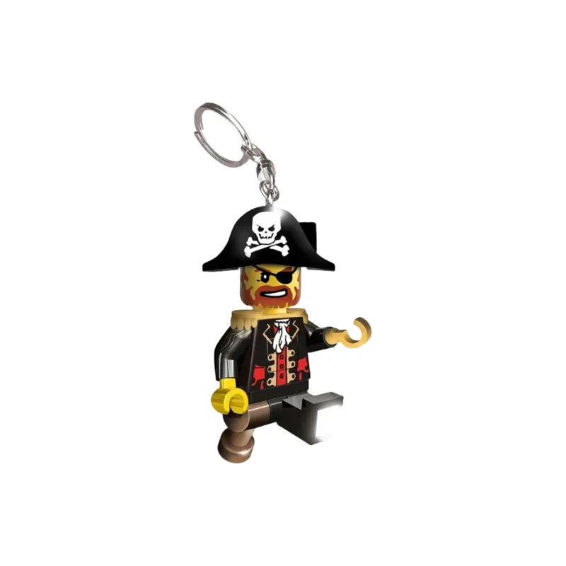 LEGO Red-Bearded Pirate Captain LED Light Keychain Building Blocks 0-300pcs LGL-KE23H-1