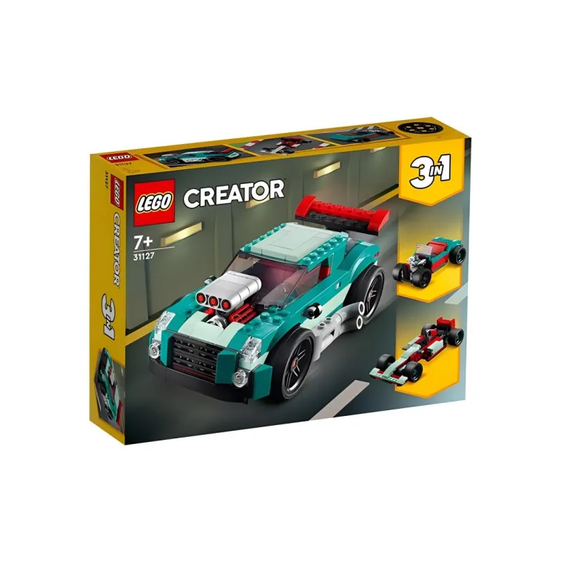 LEGO Creator Creative Versatile 3 in 1 Collection Car Model Street Racing Building Blocks 258pcs 31127-4