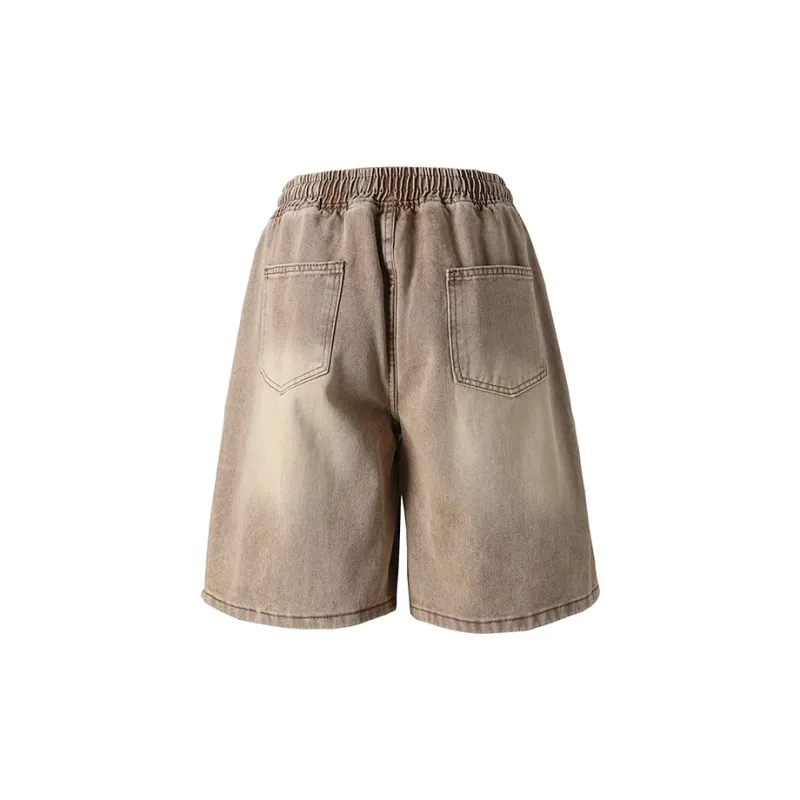 Warrior Ride The Wind Collection Open Ended Smile Collection Denim Shorts Unisex-5