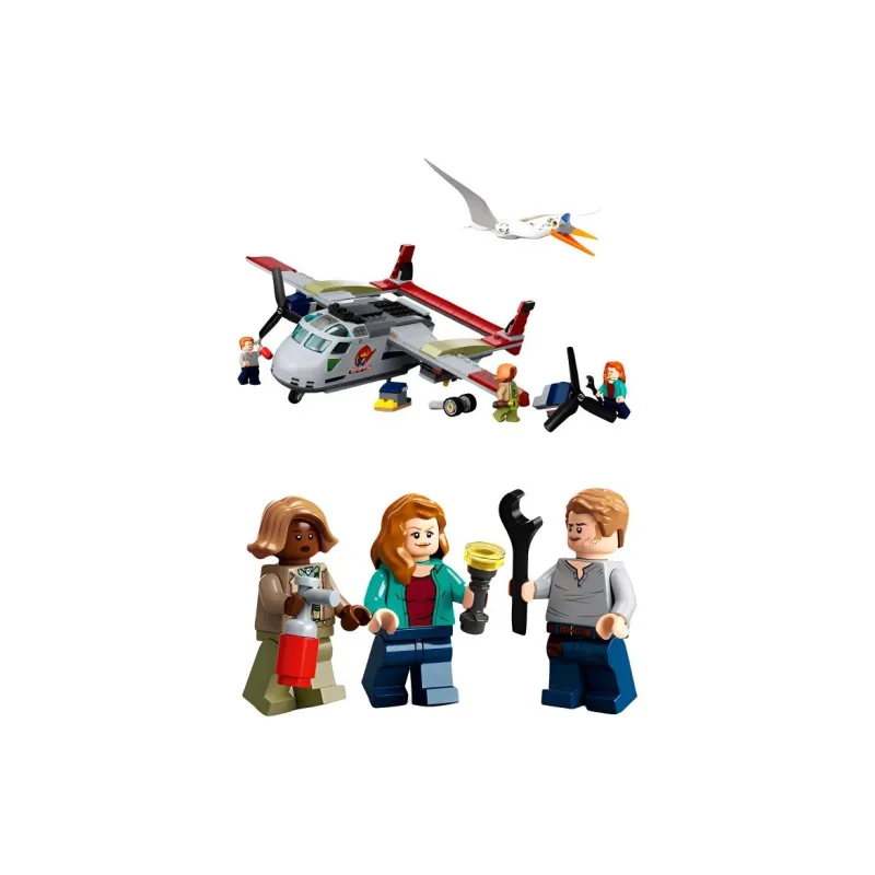 LEGO Jurassic World Collection, Velociraptor Plane Ambush Building Blocks 306pcs 76947-3