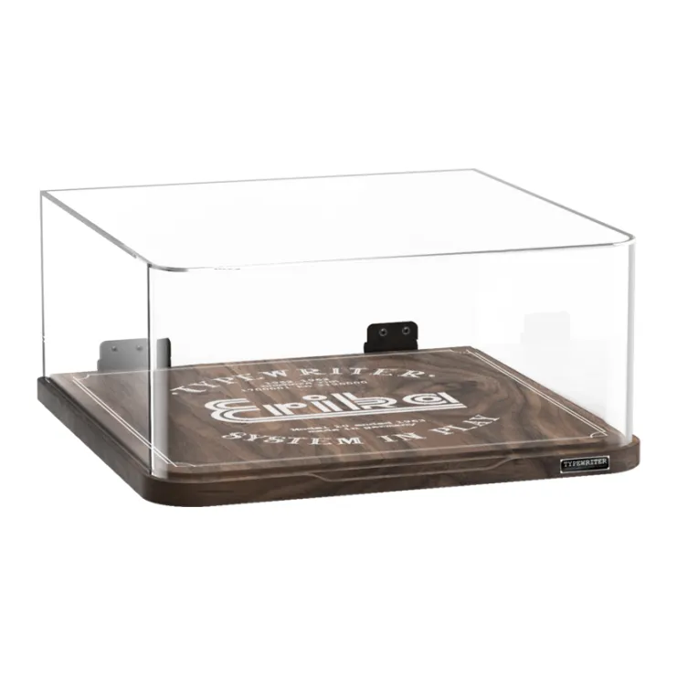 LEGO Typewriter & Unibody Black Walnut Collector's Display Case Version A Building Blocks 21327  Display Case 1-1