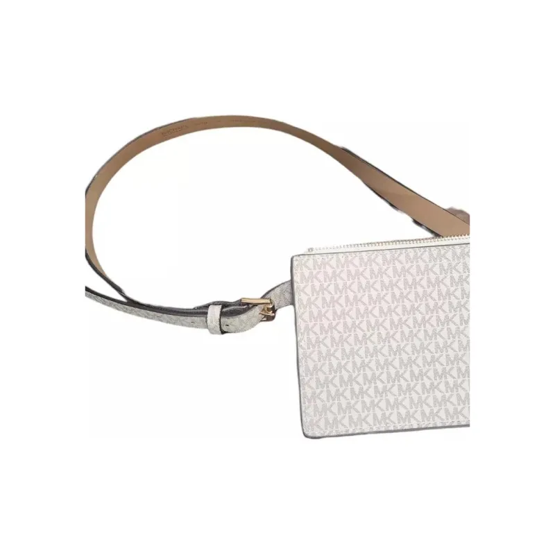 MICHAEL KORS MICHAEL KORS Luggage Collection Leather Fanny Pack Medium Size Women's Vanilla-4