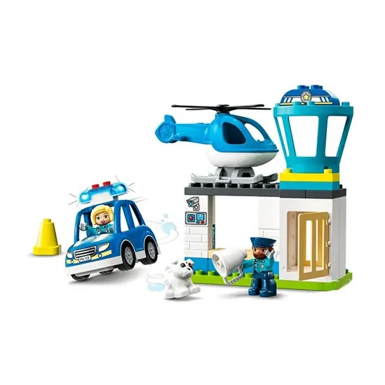 LEGO Collection Police Station And Police Helicopter Building Blocks 0 300 10959-1