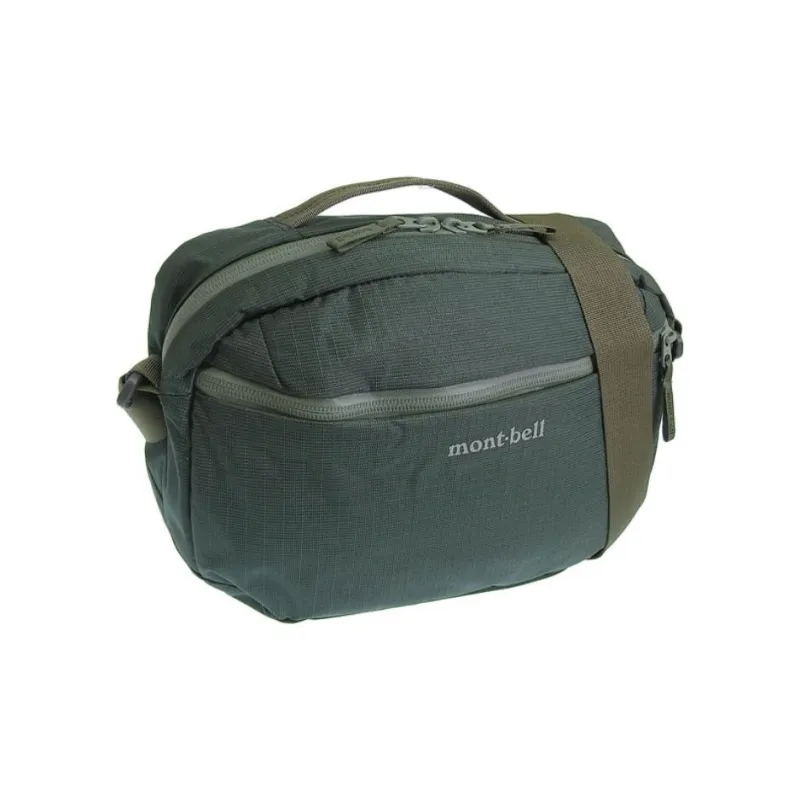 MONTBELL Nylon Shoulder Bag Large Size Unisex Dark Green-2