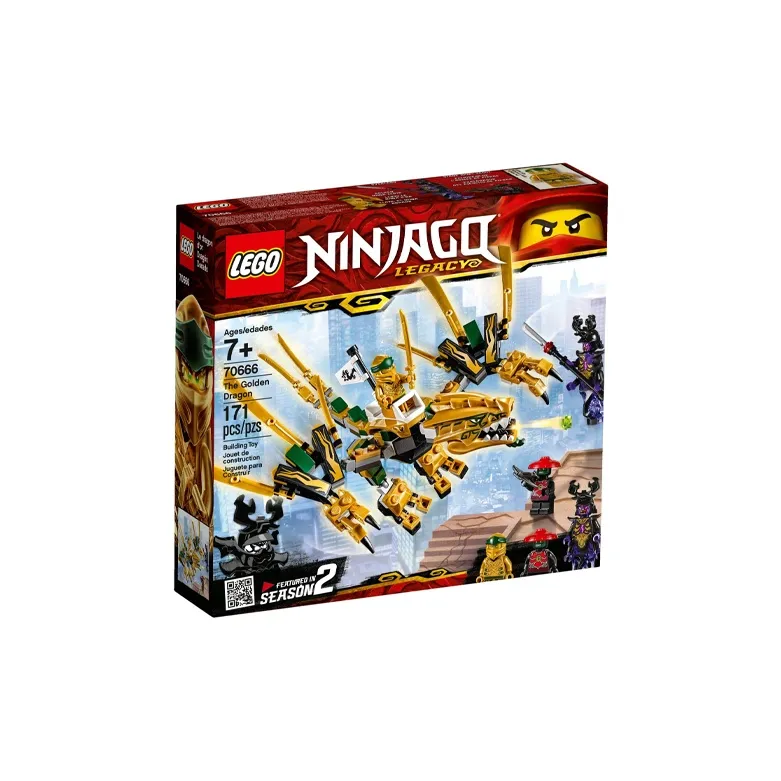 LEGO Phantom Ninja Collection Gold Flying Dragon Building Blocks 171 70666-2
