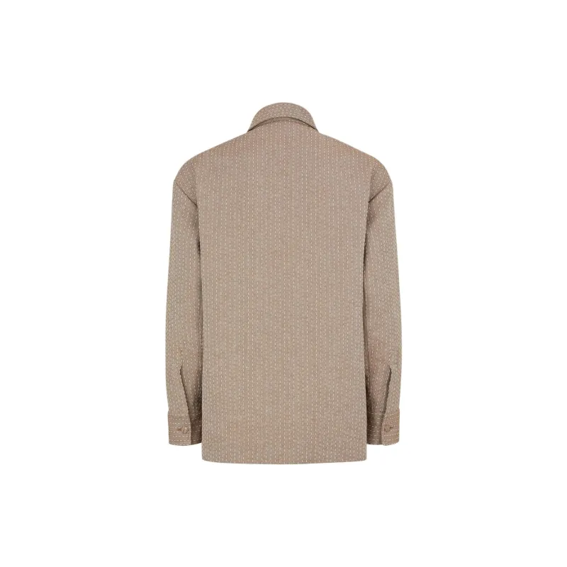 FENDI Jacquard stitching Shirt Jacket-1