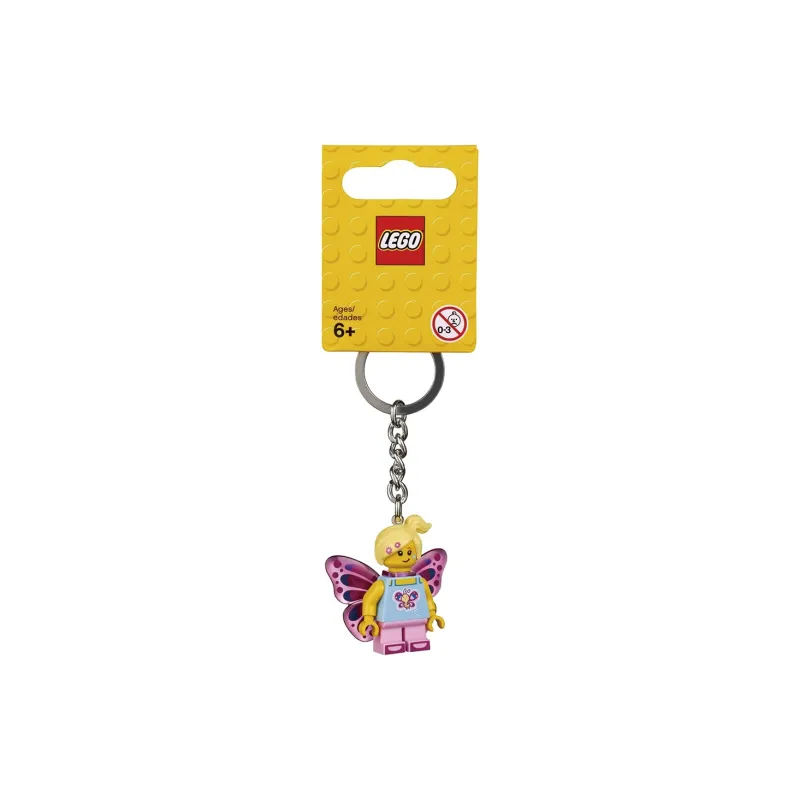 LEGO Butterfly Girl Key Chain Building Blocks 853795-1
