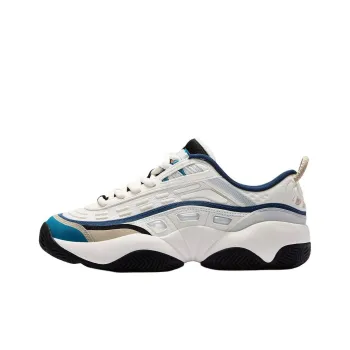 Pigalle x FILA FUSION FIRE Flame Shoes Anti Slip Wear Resistant Low Top Vintage Basketball Shoes Men's White