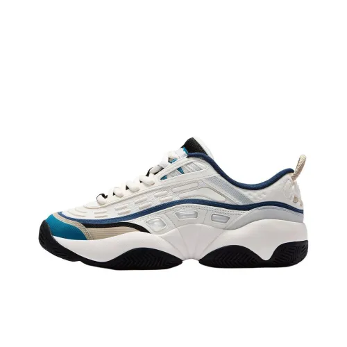 Pigalle x FILA FUSION FIRE Flame Shoes Anti Slip Wear Resistant Low Top Vintage Basketball Shoes Men's White