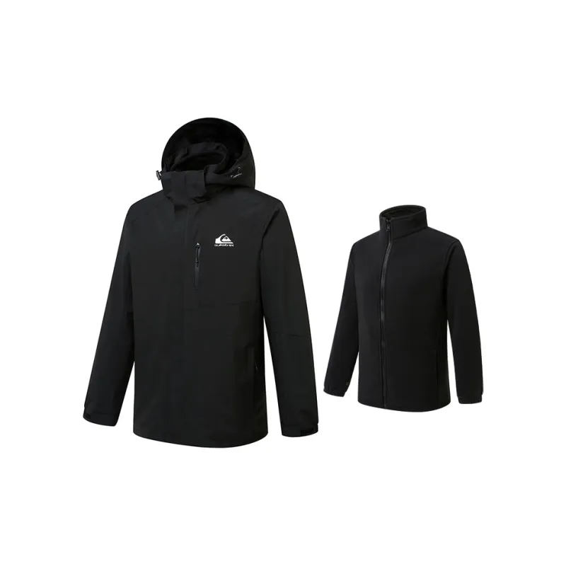 Quiksilver Hiking Water-Resistant Windproof And Rainproof Windbreaker Jacket Unisex-0