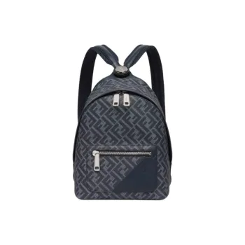 FENDI Canvas Backpack Men's Blue
