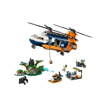 LEGO Jungle Explorer Base Helicopter Building Blocks 881pcs 60437