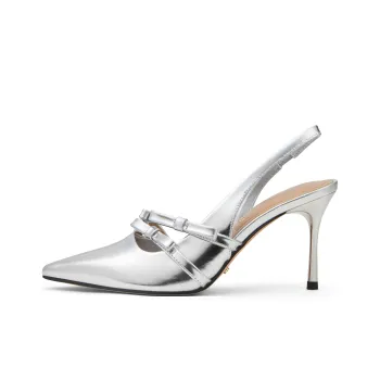 CHARLES&KEITH Strap Sandals 8cm Women's Silver Silver