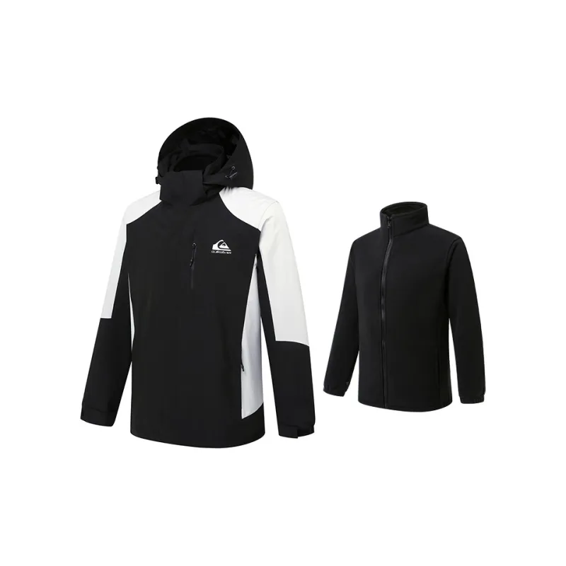 Quiksilver Hiking Water-Resistant Windproof And Rainproof Windbreaker Jacket Unisex-4