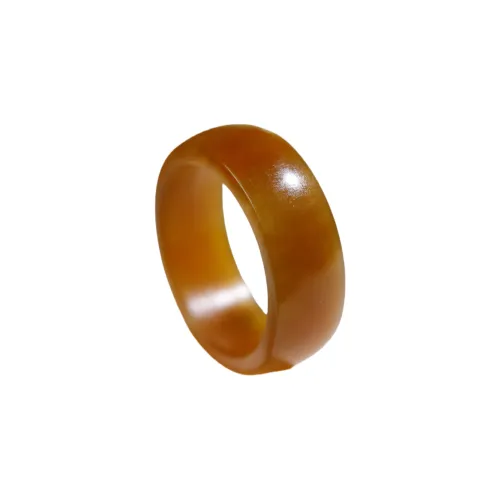 Jade Charm Yao Hetian Jade Rings Sugar Jade Unisex