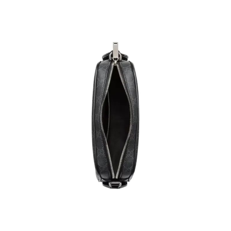 GUCCI Polyurethane Shoulder Bag, Crossbody Bag Men's Black-5