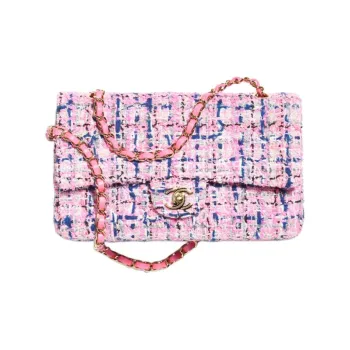CHANEL Classic Flap CF Tweed Crossbody Bag, Shoulder Bag Trumpets Women's Multicolor