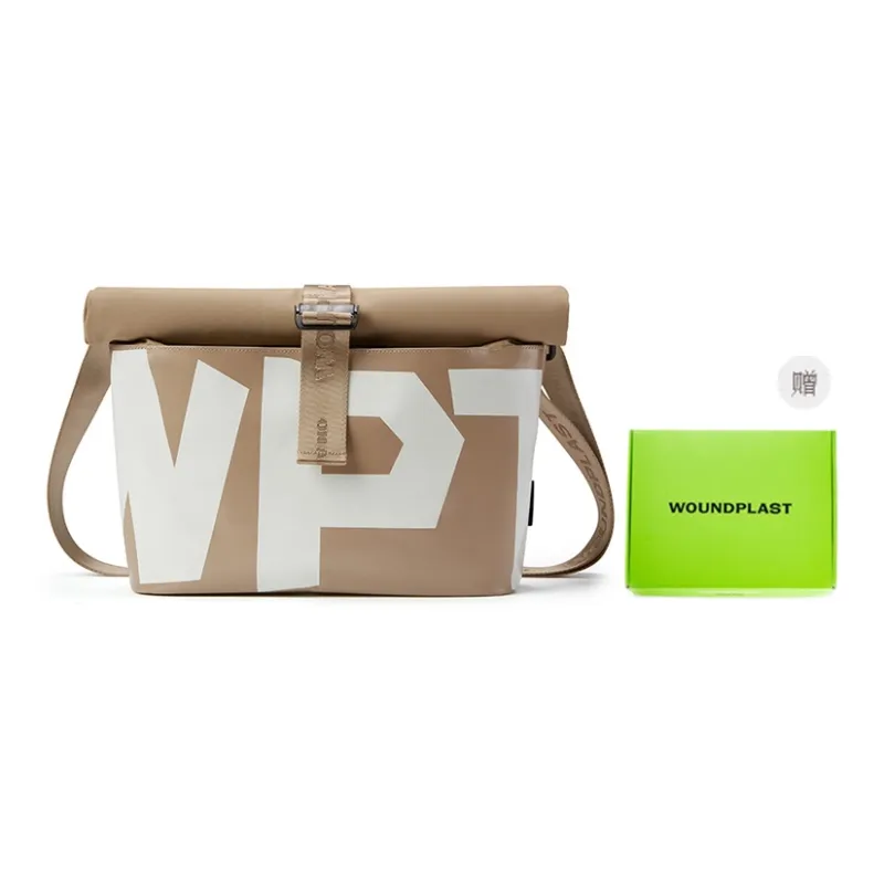 WPT PVC Messenger Bag Commute Shoulder Bag Crossbody Bag Large Size Unisex Black-5