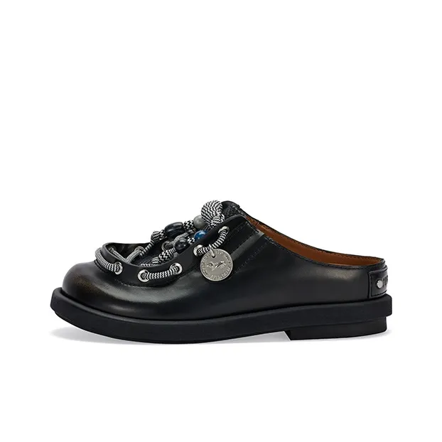 SUGARSU Abrasion-Resistant Slip-Resistant Wrap-toe Slippers Women's Black-0