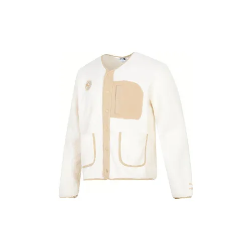 PUMA Velvet Jackets Men Ecru