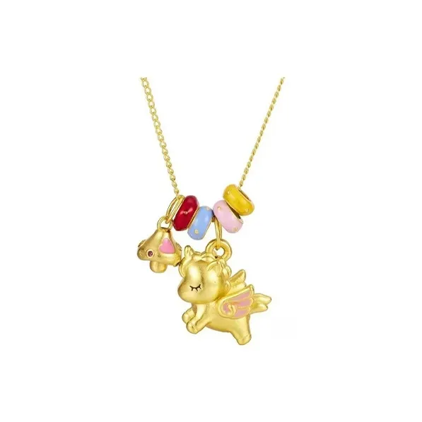 RURA S925 Silver Necklaces Women's Gold-0
