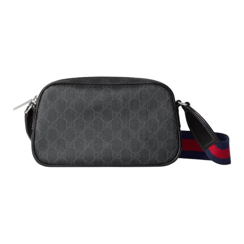 GUCCI Polyurethane Shoulder Bag, Crossbody Bag Men's Black-0